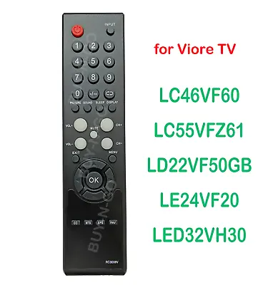 Viore TV Replace Remote For LC46VF60 LC55VFZ61 LD22VF50GB LE24VF20 LED32VH30 • $9.27