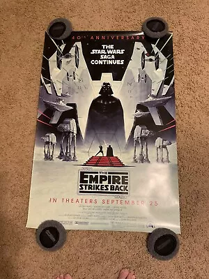 The Empire Strikes Back: 40th Anniversary - 27x40 D/S Theatrical Poster • $125