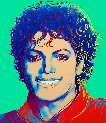 ANDY WARHOL Pop Art Poster Or Rolled Canvas Print  Michael Jackson  • $14.99