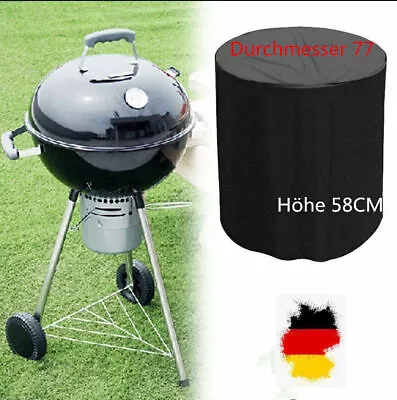 BBQ Grill Cover 58 * 77cm For Kettle Grill Protective Cover Round Grill Cover DE • $22.52