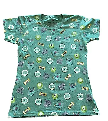 Disney Store Monsters Inc T Shirt Women’s Size Large Teal Short Sleeve Tee • $19.99