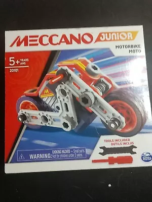 Meccano Junior Motorbike STEAM Model Building Kit For Kids Aged 5 N Up SEALED • $47.21