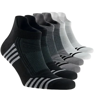 $21.99 • Buy Mens Bamboo Ankle Socks With Heel Tab Low Cut Thin Athletic Performance 6 Pairs