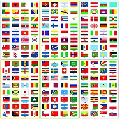 960 Pcs World Flags Stickers World Map Passport Stickers For Planner Journal • $22.50