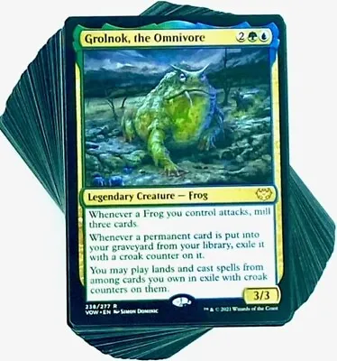 ***Custom Commander Deck*** Grolnok The Omnivore - Frog Tribal - EDH MTG • $68.90