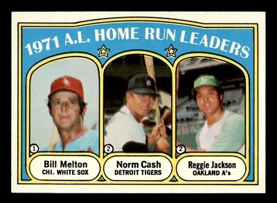 1972 Topps Baseball #90 A.L. Home Run Leaders Jackson NM/MT *d6 • $25