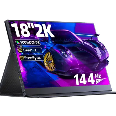 UGame K118 - 18 Inch 2K FreeSync Monitor 144Hz Gaming For Laptop Phone Switch AU • $429.99