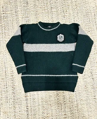 Harry Potter Slytherin Wool Sweater Green Wizarding World • $42