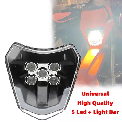 Dirt Bike LED Headlight For KTM SXF XCW F EXC 125 300 350 450 500 690 Enduro R • $59.99