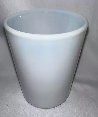 Vintage Hazel Atlas Milk Glass White Opalescent 3.5  Tall Cup Juice Tumbler • $22