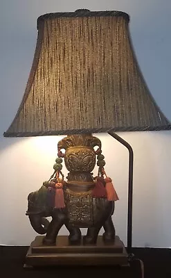 Frederick Cooper INDIAN ELEPHANT LAMP 28  Dual Bulb With Shade • $600