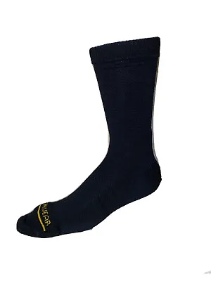 Men's XL Black 80% Merino Wool WorkWear Crew Socks  Pack Of 3 • $19.95