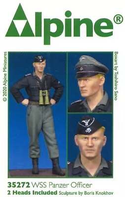 Alpine Miniatures 1:35 Set 35272 Wwii German Wss Panzer Officer (1 Figure) • $25