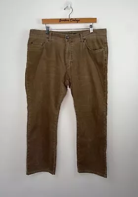 Mens Gant Cords Corduroy Trousers Brown Straight Slim Jason W40 L30 B1 • £20