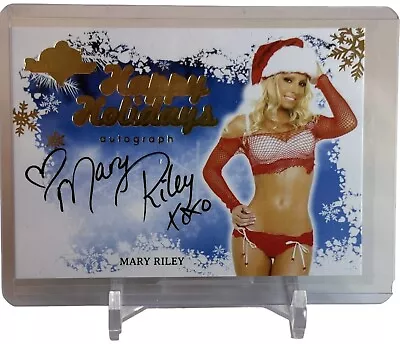 Mary Riley Bench Warmer Benchwarmer Happy Holidays Autograph Auto Card 🔥 • $12.95