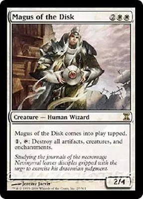 MAGUS OF THE DISK Time Spiral MTG White Creature — Human Wizard RARE • $1.29