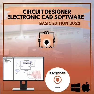Electronic Circuit CAD Design Software Simulate Schematic Layouts For Beginners • £8.87