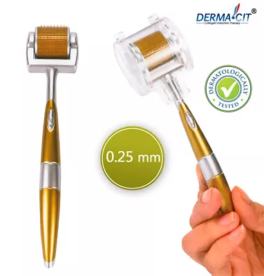 ZGTS® Titanium Derma Micro Roller Wrinkles Acne Scar Beard Hair Loss 0.25mm • $22.20