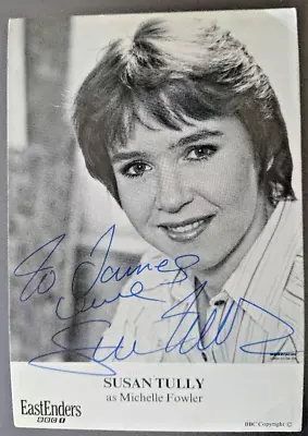 Susan Tully (eastenders- Michelle Fowler) Hand Signed Bbc Cast Card- Dedicated • £20