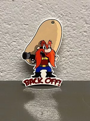 Yosemite Sam Back Off Thick Metal Magnet Sign Looney Tunes Cartoon Character • $29.99