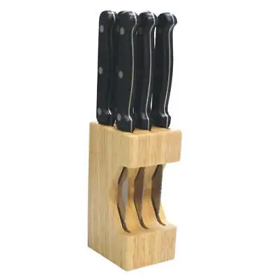 Baccarat Sabre 7 Piece Steak Knife Block Set • $39.99