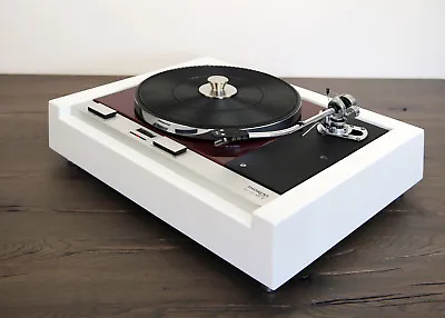 Restored Thorens TD 125 MKII Turntable Sme White/Burgundy • $4735.61