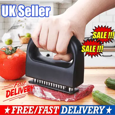 48-Blade Stainless Steel Meat Beef Tenderizer Jaccard-Steak Chicken Pouch HoleRE • £8.09