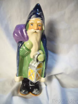 $240 • Buy Vaillancourt Folk Art Winter's NIght Lantern Santa New 2023 Personally Signed