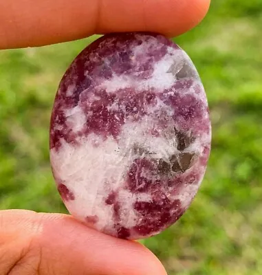 Lepidolite Palm Stone Worry Soap Stone Specimen Wicca Reiki Chakra Crystal • $8