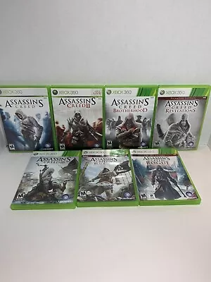 Xbox 360 Games Assassin's Creed Collection Bundle Lot Set Of 7 Free Shipping • $39.99