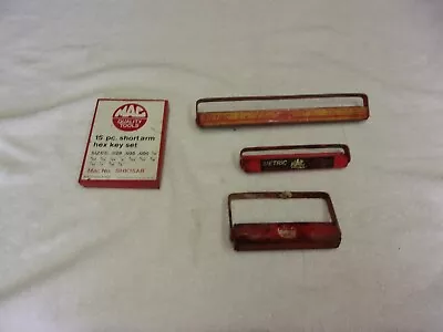 Vintage 3 Mac Tools Sock Holder And 1 Hex Key Set Case • $12.95