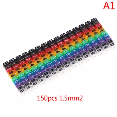 £4.46 • Buy Cable Markers Colourful C-Type Marker Number Tag Label For Wire 1.5mm3C$d