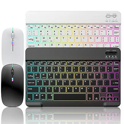 Slim Mini Wireless Keyboard Bluetooth/Mouse For PC Mac IOS IPhone Tablet Laptop • $24