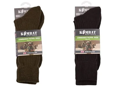 £7.95 • Buy British Army Military Patrol Socks Combat Commando Thermal Black Green 6-11