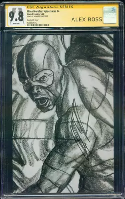 Miles Morales Spider Man 4 CGC SS 9.8 Scorpion Ross Timeless 1:100 Virgin Sketch • $299.99