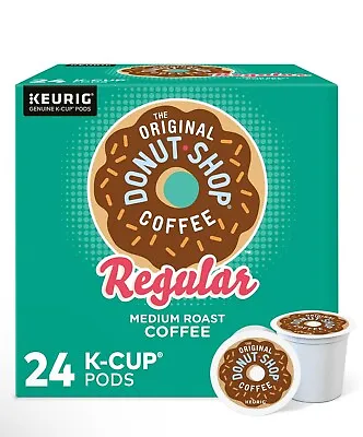 The Original Donut Shop Regular Medium Roast Keurig K-Cup Pods 24 Cnt Exp 6/25 • $16.99