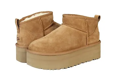 UGG Women's Classic Ultra Mini Platform In Chestnut 1135092-CHE • $104