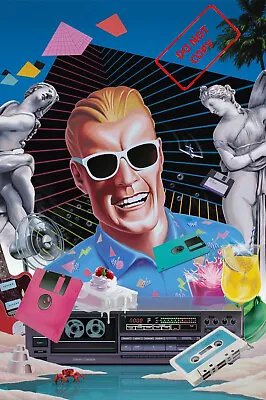 MAX HEADROOM RETRO 80S Poster 13x19 Inches  Free Shipping • $17.75