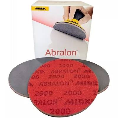 Mirka Abralon 6 Inch (150mm) Sanding Pads - 2000 Grit - 20 Pack  • $69