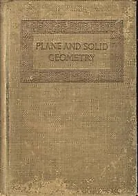 Wentworth's Plane And Solid Geometry - Wentworth G. A - Hardcover - Accepta... • $12.19