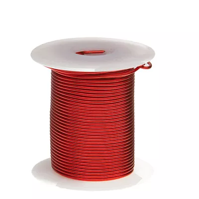 17 AWG Gauge Enameled Copper Magnet Wire 8 Oz 80' Length 0.0469  155C Red • $12.75