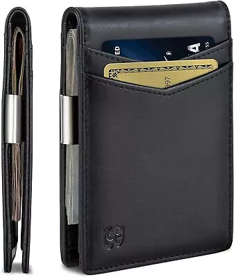 SERMAN BRANDS Money Clip Wallet - Mens Wallets Slim Front Pocket RFID Blocking C • $68.77