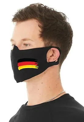 German Flag 4 Ply Cotton Jersey Face Covering/Masks. Washable Comfy Fit  • £9.99