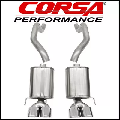 Corsa Sport 2.5  Axle-Back Exhaust System Fits 05-08 Chevy Corvette C6 6.0L 6.2L • $2016.99