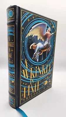 A Wrinkle In Time Trilogy By Madeleine L'Engle Barnes & Noble B&N Leather HC VG • $20