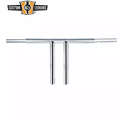 12 Rise 1-1/4  T-Bar Handlebar Bar Fits For Harley Softail Chopper Custom Chrome • $103.49