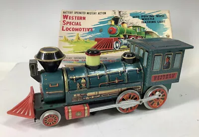 Rare Vintage Battery Operated Mystery Action Western Special Locomotive Train • $200