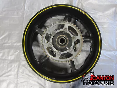 06 07 Yamaha YZF R6 Rear Wheel W/ Sprocket Brake Rotors BENT • $97.65