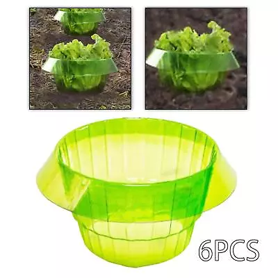 6Pcs Garden Plant Cloche Protective Covers For Vegetables Planters Pots • £16.63