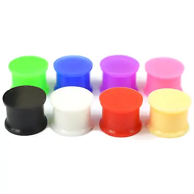 Flexible Flexi Silicone Double Flare Plug Ear Stretcher Flesh Expander Tunnel  • £2.69